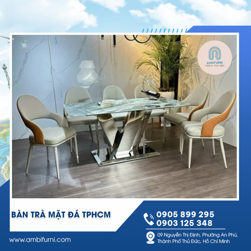 Bàn trà mặt đá TPHCM
